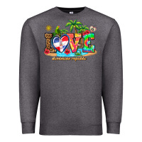 Charcoal Heather love dominican republic Premium Sweatshirt - AdoDesignShop