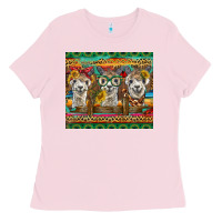 Bubblegum Pink alpacas Ladies Tee - BarkalooDesign