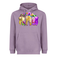 Lavender mardi gras tooth Heavyweight Hoodie - RacoonDesign