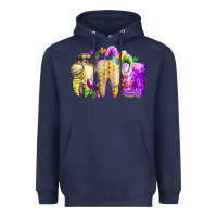 Navy mardi gras tooth Heavyweight Hoodie - RacoonDesign