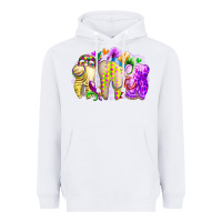 White mardi gras tooth Heavyweight Hoodie - RacoonDesign