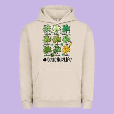 Teacher St.patrick's Urban Hoodie Designed By Maliassmallbusiness