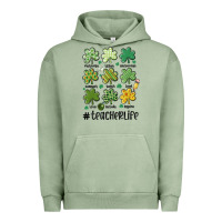 Pigment Oil Green teacher st.patrick's Urban Hoodie - MaliasSmallBusiness