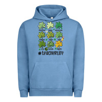 Pigment Pebble Blue teacher st.patrick's Urban Hoodie - MaliasSmallBusiness