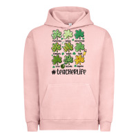 Pigment Salmon teacher st.patrick's Urban Hoodie - MaliasSmallBusiness