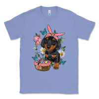 Colony Blue Easter Dachshund Classic Tee - RanaPortraitStore