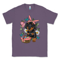 Lavender Easter Dachshund Classic Tee - RanaPortraitStore