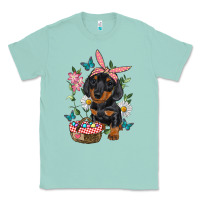 Seafoam Easter Dachshund Classic Tee - RanaPortraitStore
