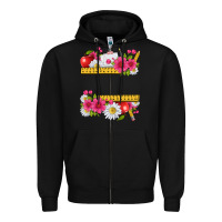 Black floral teacher Zipper Hoodie - texasbilliewilder