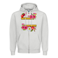 Dove Grey floral teacher Zipper Hoodie - texasbilliewilder