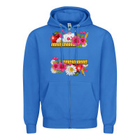 True Royal floral teacher Zipper Hoodie - texasbilliewilder
