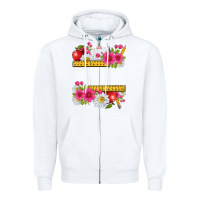 White floral teacher Zipper Hoodie - texasbilliewilder