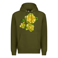 Army Green st. patrick rose Premium Hoodie - LillyAllenDesigns