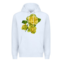 White st. patrick rose Premium Hoodie - LillyAllenDesigns