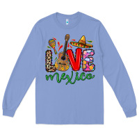 Colony Blue Love Mexico Long Sleeve Tee - RanaPortraitStore