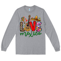 Heather Grey Love Mexico Long Sleeve Tee - RanaPortraitStore