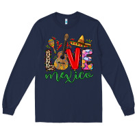 Navy Love Mexico Long Sleeve Tee - RanaPortraitStore