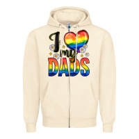 Sandshell i love my dads Zipper Hoodie - Zillion Design Studio
