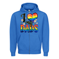 True Royal i love my dads Zipper Hoodie - Zillion Design Studio