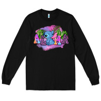 Black aloha stitch Long Sleeve Tee - AdoDesignShop