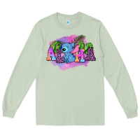 Matcha aloha stitch Long Sleeve Tee - AdoDesignShop