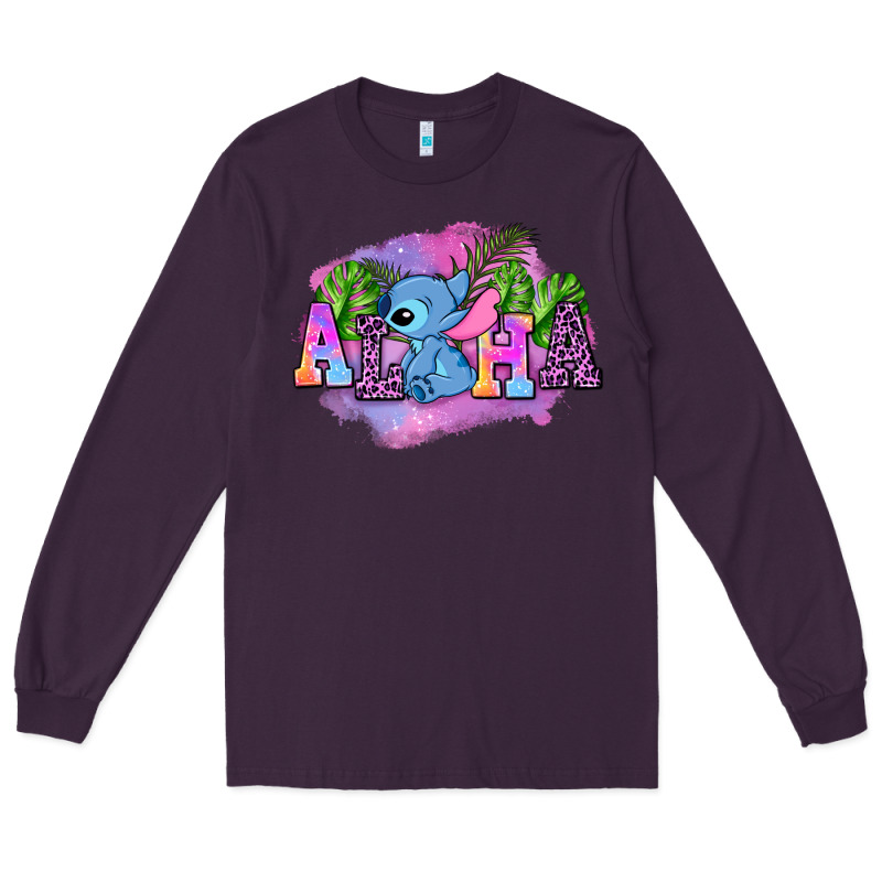 Aloha Stitch Long Sleeve Tee by AdoDesignShop | Teevron