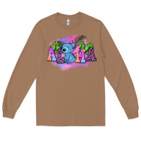 Toasted Coconut aloha stitch Long Sleeve Tee - AdoDesignShop