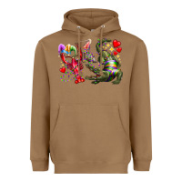 Toasted Coconut mardi gras Heavyweight Hoodie - RacoonDesign