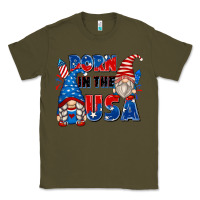 Army Green born in the usa Classic Tee - Zillion Design Studio