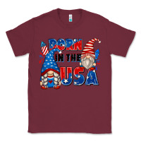Burgundy born in the usa Classic Tee - Zillion Design Studio