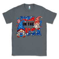 Charcoal Heather born in the usa Classic Tee - Zillion Design Studio