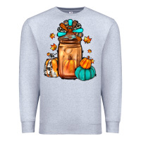 Heather Grey thanksgiving coffee Premium Sweatshirt - JahusDesignShop
