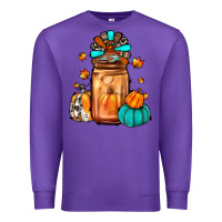 Purple thanksgiving coffee Premium Sweatshirt - JahusDesignShop