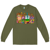 Army Green Mexico coffee cups Long Sleeve Tee - RanaPortraitStore
