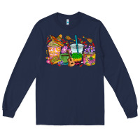 Navy Mexico coffee cups Long Sleeve Tee - RanaPortraitStore