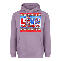 Lavender love america gnome Heavyweight Hoodie - HRA Design Shop