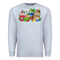 Heather Grey dominican republic coffee cups Premium Sweatshirt - AdoDesignShop