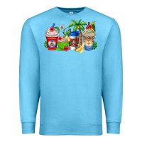 Ocean Blue dominican republic coffee cups Premium Sweatshirt - AdoDesignShop