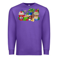 Purple dominican republic coffee cups Premium Sweatshirt - AdoDesignShop