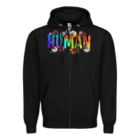 Black human Zipper Hoodie - Zillion Design Studio
