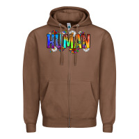 Chestnut human Zipper Hoodie - Zillion Design Studio