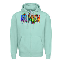 Seafoam human Zipper Hoodie - Zillion Design Studio