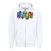 White human Zipper Hoodie - Zillion Design Studio