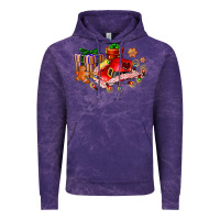 Cloud Purple cowgirl hat with gifts and cookies Vintage Hoodie - AdoDesignShop