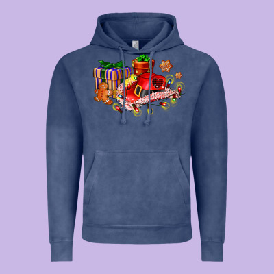 Cowgirl Hat With Gifts And Cookies Vintage Hoodie Designed By Adodesignshop