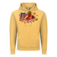 Vintage Mustard cowgirl hat with gifts and cookies Vintage Hoodie - AdoDesignShop