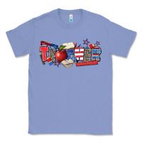 Colony Blue American teacher Classic Tee - Zillion Design Studio