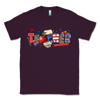 Plum American teacher Classic Tee - Zillion Design Studio