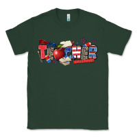 Sports Green American teacher Classic Tee - Zillion Design Studio