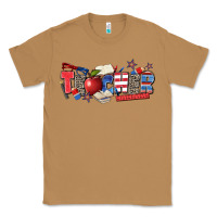 Toasted Coconut American teacher Classic Tee - Zillion Design Studio